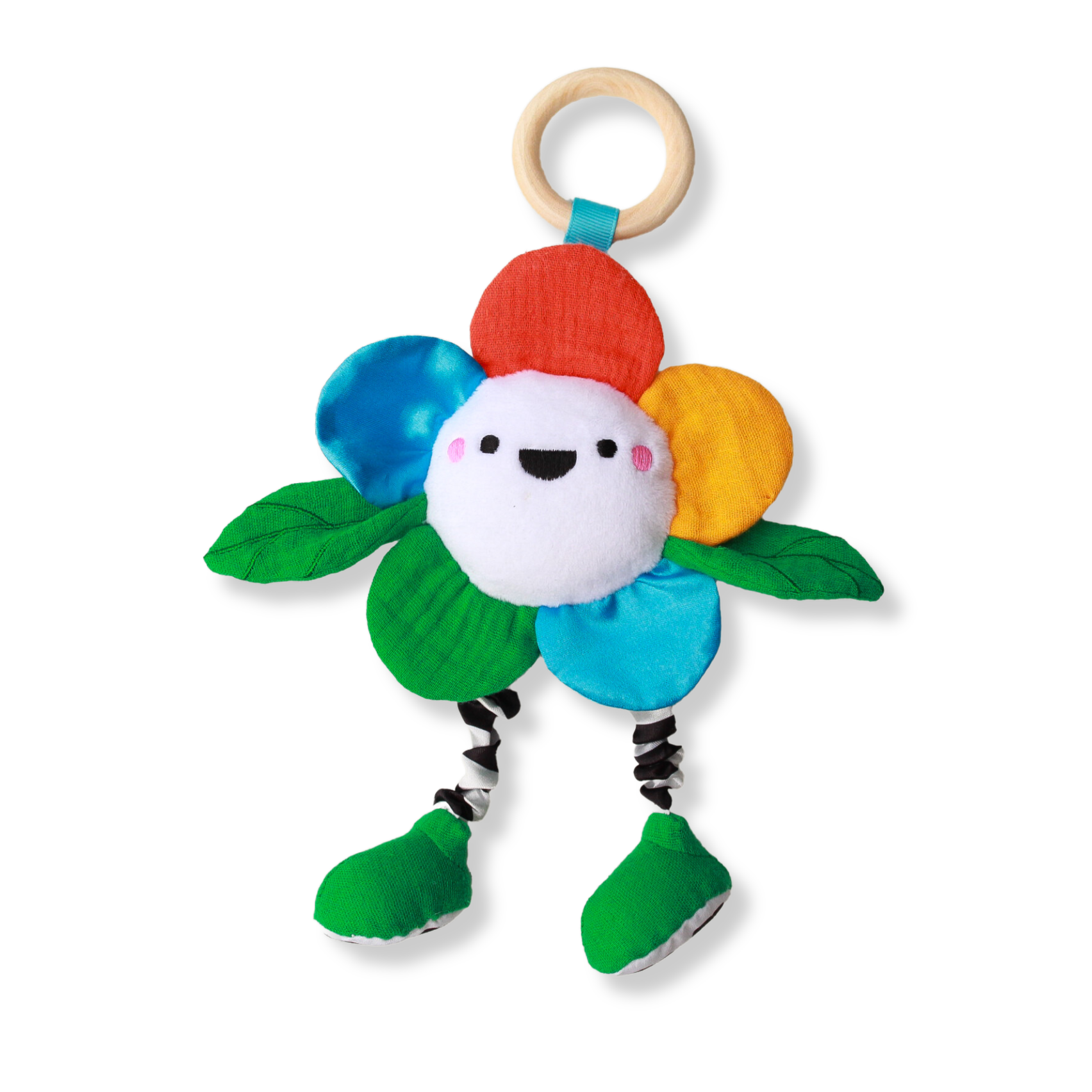 soft stroller toy from the Newborn developmental toy box subscription Little Dreamer Box from Little Bloomer