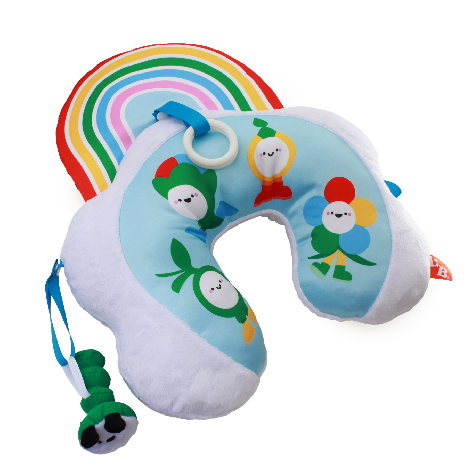 Tummy time pillow from Little Giggler developmental toy subscription box